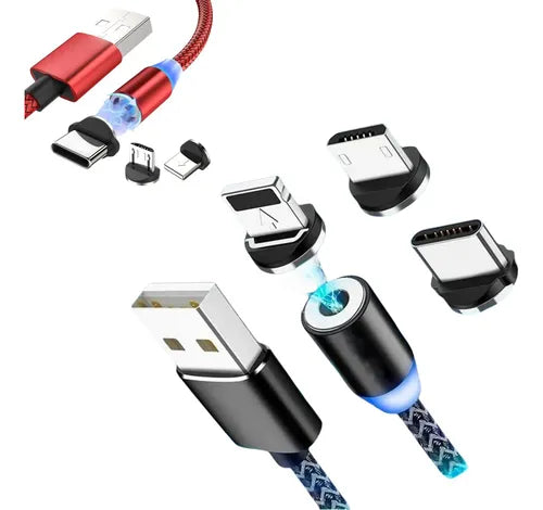 3-in-1 Charging Cable (Magnetic Tip)